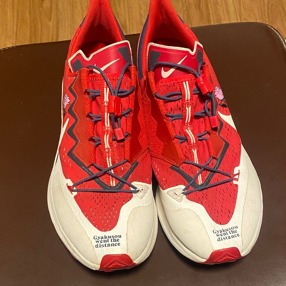 Nike Red and White Running Shoes